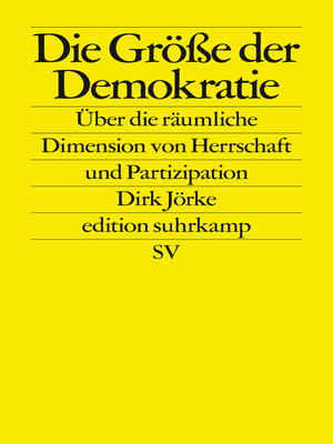 cover image of Die Größe der Demokratie